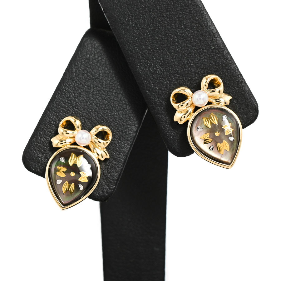 【中古】A品 ミキモト ピクウェ イヤリング レディース