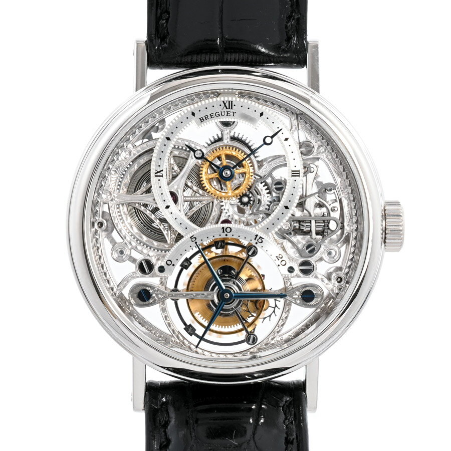 【中古】A品 ブレゲ クラシックトゥールビヨン 腕時計 3355 スケルトン メンズ