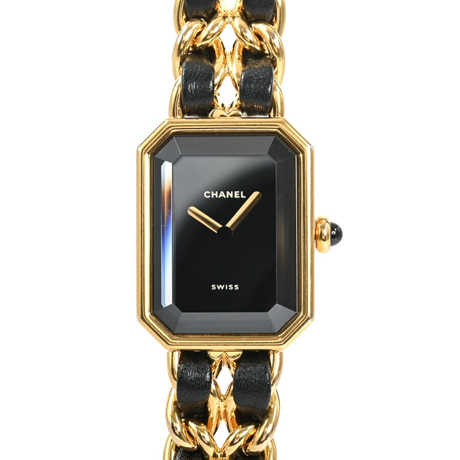 【中古】A品 シャネル プルミエール 腕時計 H0001 ブラック レディース