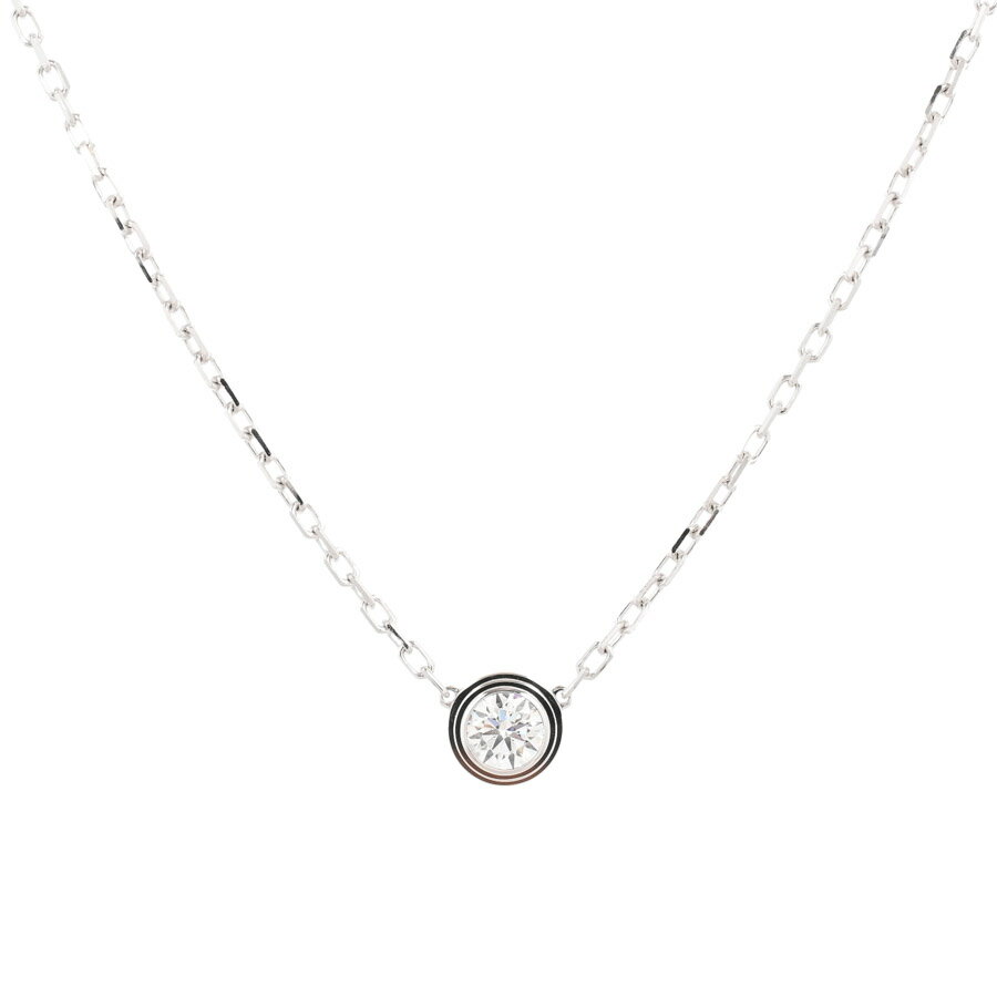 【中古】A品 カルティエ ダムール ディアマンレジェLM ネックレス B7215400 レディース