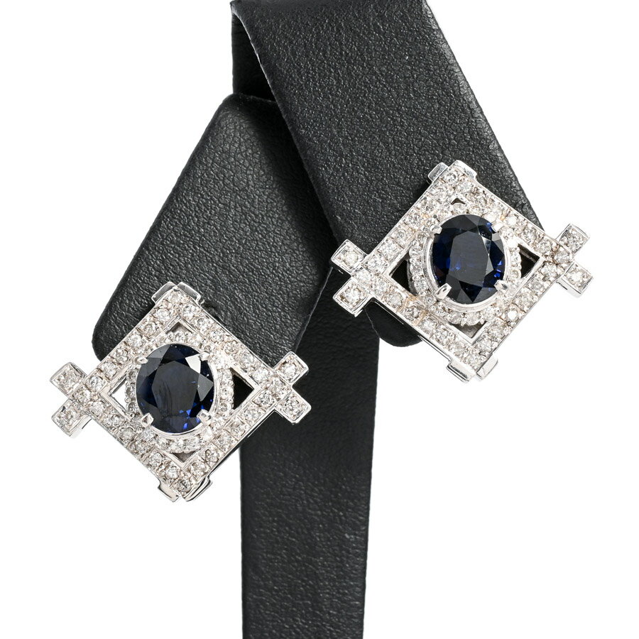 【中古】 A品サファイアイヤリング...