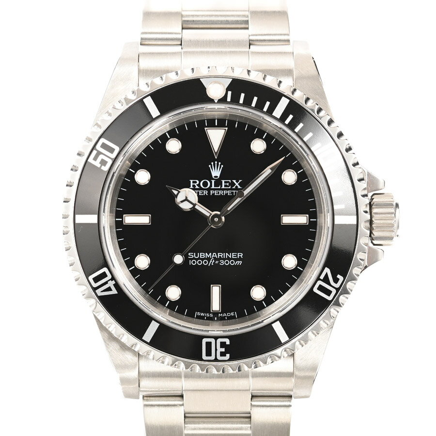 【中古】A品 ロレックス サブマリーナー 腕時計 14060M Z番 ブラック メンズ
