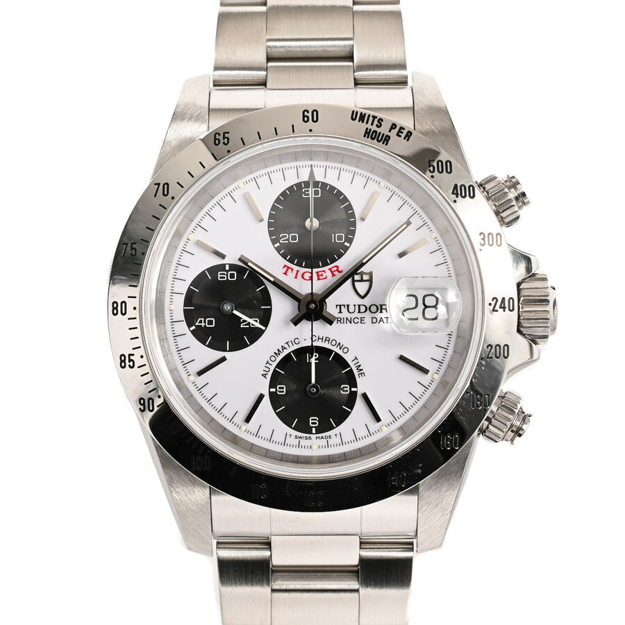 【中古】A品 チューダー/チュードル クロノタイム タイガー 腕時計 79280 ホワイト・ブラック