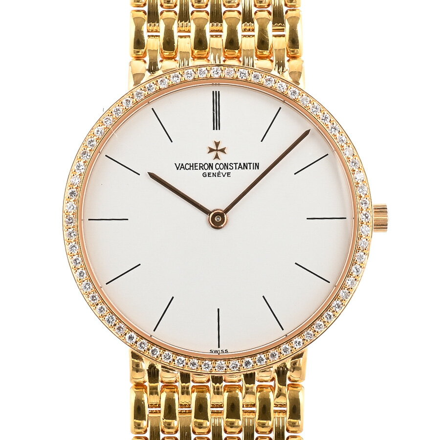 【中古】A品 ヴァシュロンコンスタンタン エッセンシャル 腕時計 33593J ホワイト メンズ