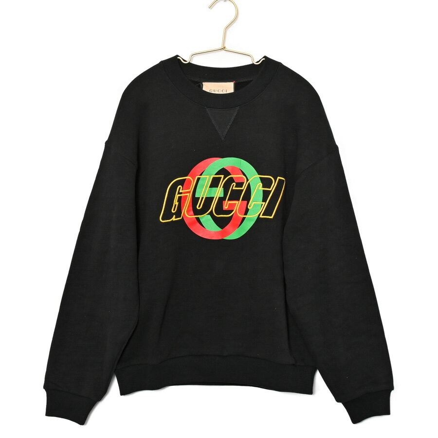樂天商城 - 【中古】A品 グッチ インターロッキングGプルオーバー トップス 768460 ブラック メンズ