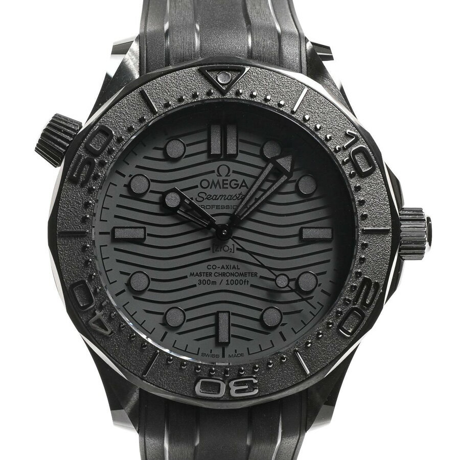 【中古】A品 オメガ シーマスター ダイバー300M マスタークロノメーター ブラックブラック 腕時計