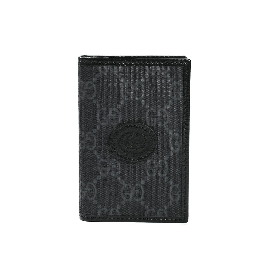 乐天商城 - 【中古】SA品 グッチ インターロッキングGカードケース カードケース 699267 ブラック ユニセックス