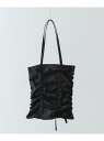 【SALE/60%OFF】リボンギャザートートバッグ RODE SKO ロデスコ バッグ トートバッグ レッド ブラック【RBA_E】[Rakuten Fash...