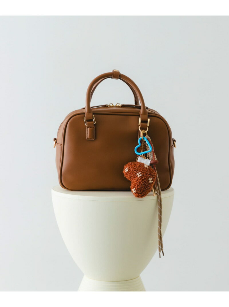 チャームセットボストンバッグ RODE SKO ロデスコ バッグ ボストンバッグ ブラウン【送料無料】[Rakuten Fashion]