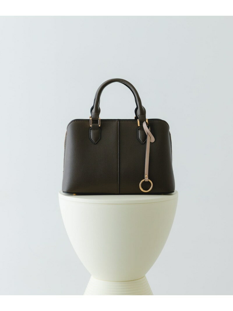 センターステッチハンドバッグ RODE SKO ロデスコ バッグ ハンドバッグ ブラック オレンジ グレー ベージュ【送料無料】[Rakuten Fashion]