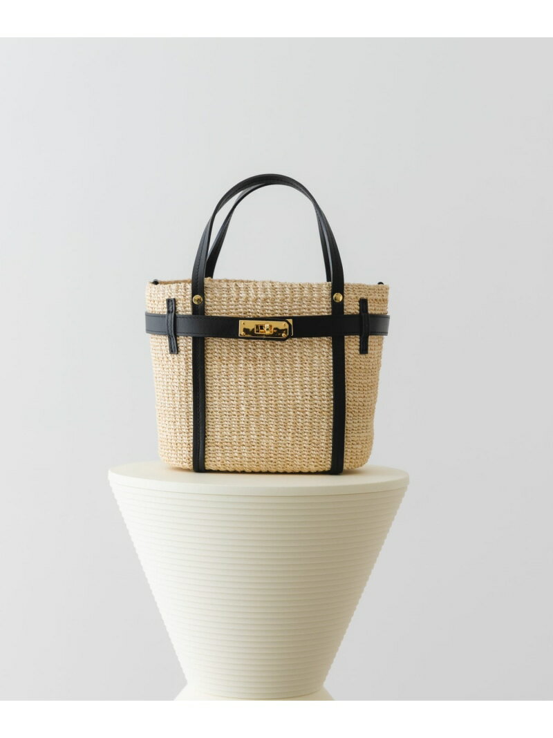 COTTO ABACA SHOULDER BAG RODE SKO ロデスコ バッグ ショルダーバッグ ブラック ホワイト【送料無料】[Rakuten Fashion]