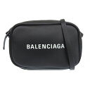 (4132) バレンシアガ BALENCIAGA カメラバッグ ショルダーバッグ レザー ブラック レディース メンズ 【中古】