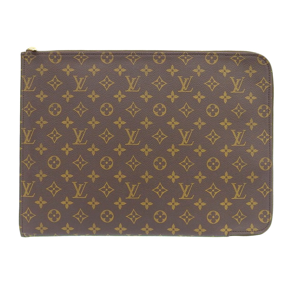 (4165) ルイヴィトン LOUIS VUITTON モノグラム ポシェットドキュマン ブリーフケース 書類ケース セカンドバッグ レディース メンズ M53400 【中古】