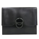 (4254) エルメス HERMES ファコGM35 クラッチバッグ セカンドバッグ カーフ ボックスカーフ ブラック メンズ レディース 〇N刻印 ヴィンテー...