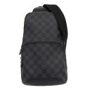 (4573) ルイヴィトン LOUIS VUITTON ダミエグラフィット スリングバッグ ボディバッグ ダミエグラフィット N41719 ブラック メンズ 【中古】(4)