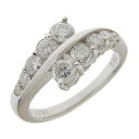 (4045) Pt900 プラチナ ダイヤモンド0.391ct/0.62ct リング 指輪 12号 レディース 【中古】(4)