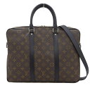(4412) ルイヴィトン LOUIS VUITTON モノグラムマカサー ポルトドキュマン ヴォワヤージュPM 2wayバッグ 書類バッグ ビジネスバッグ メンズ M52005 【中古】(4)