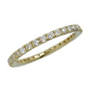 (3643) ノンブランド K18YG イエローゴールド ダイヤ0.47ct エタニティリング 8.5号 レディース 【中古】(4)
