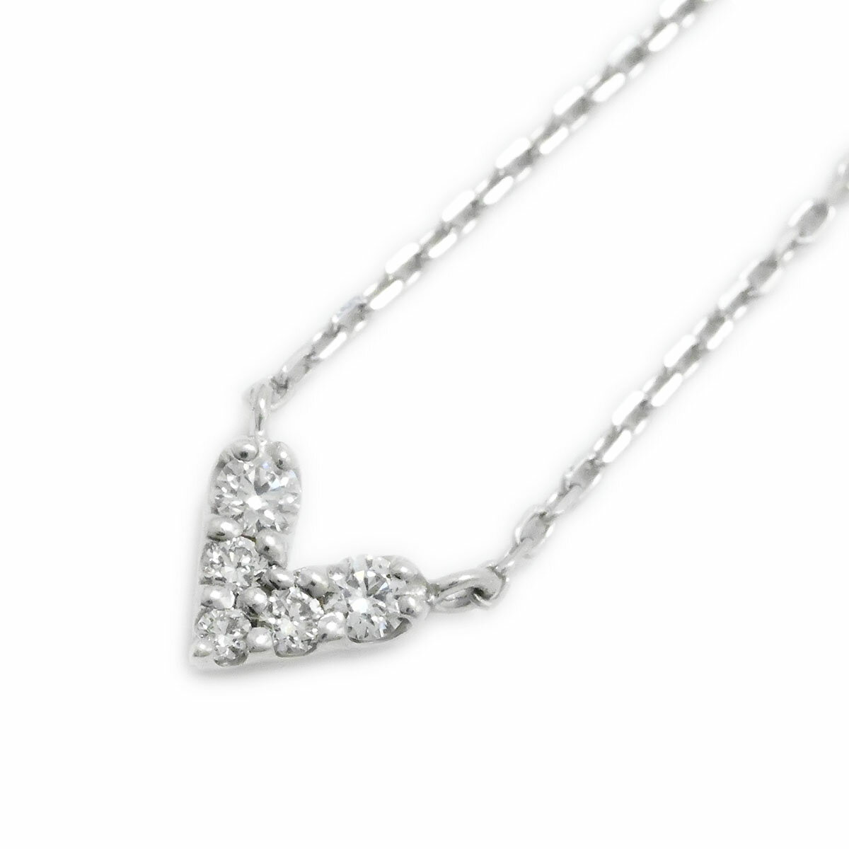 (3790) ポンテヴェッキオ K18WG ホワイトゴールド ダイヤ0.06ct ネックレス レディース 【中古】のサムネイル