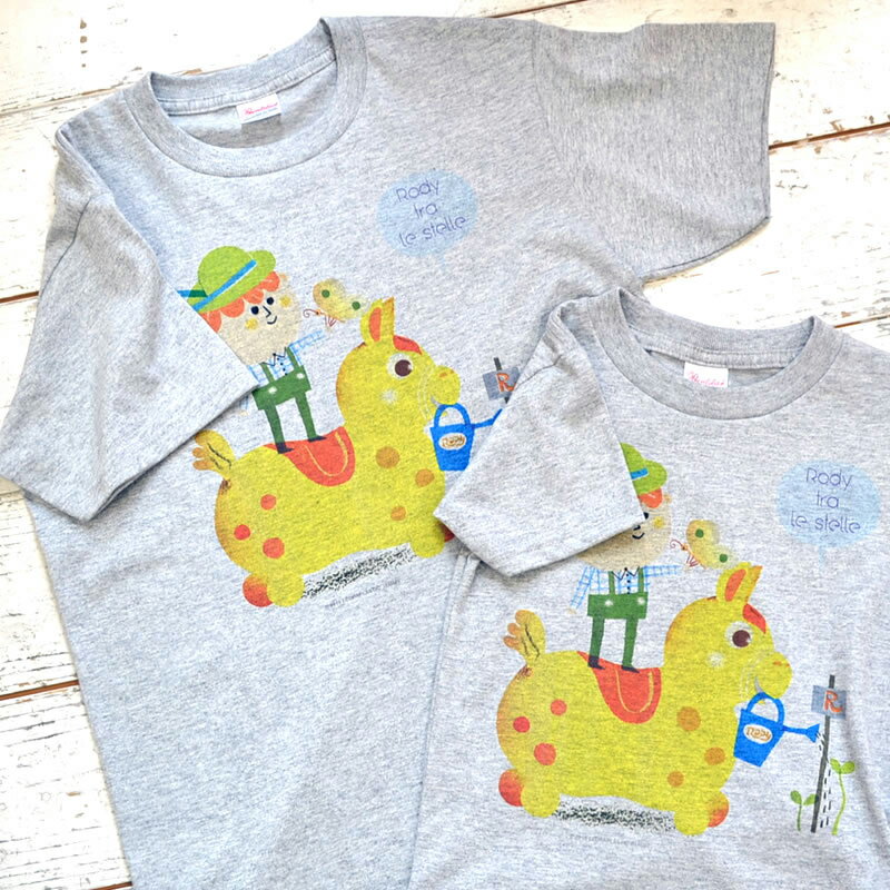 【ロディ公式】 ロディとほしたち 半袖 Tシャツ ルーカ Rody イタリア 馬 キャラクター 動物 かわいい おしゃれ 雑貨 子供 女性 ギフト プレゼント フィリップ ガブリエレ