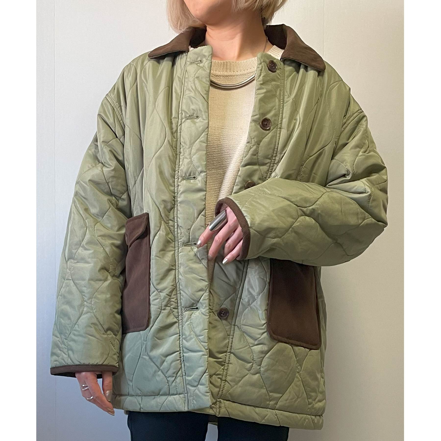 楽天市場】コーデュロイ ジャケット（カラーカーキグリーン