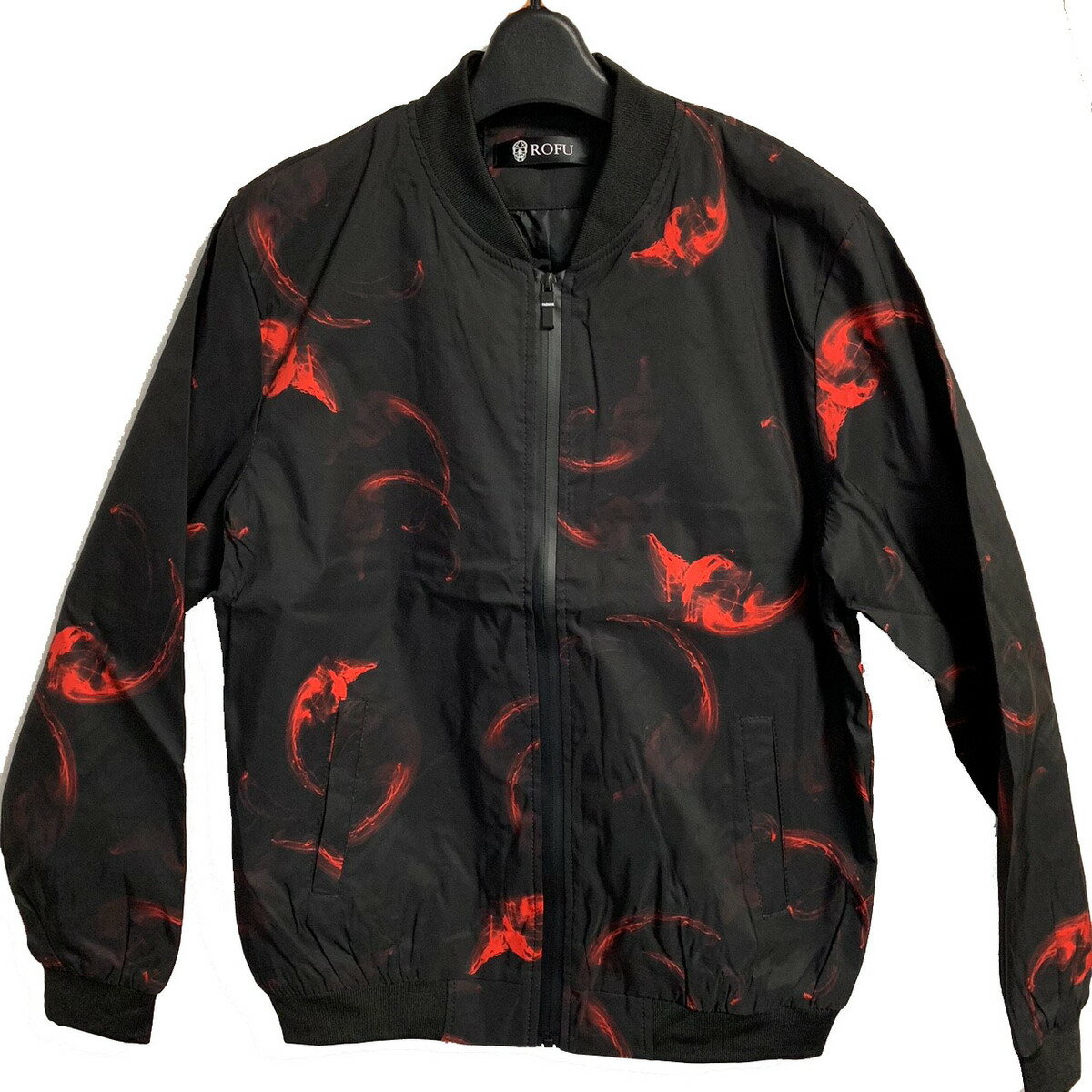 MA-1 ブルゾン 新作ROFU ファイヤー総柄 アウター 希少限定数一枚お持ちでコーデ楽チンダウン メンズダウン ダウンジャケットお探しの方へギフトギフト
