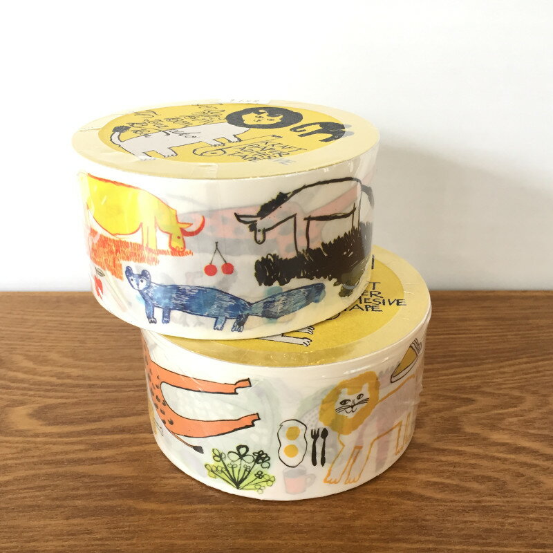 トラネコボンボン クラフト粘着テープ　Africa　アフリカ