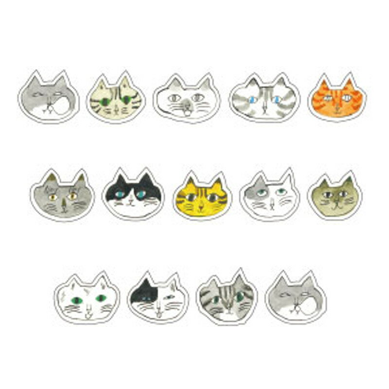 トラネコボンボン シールロール18mm 　Cat　ネコ