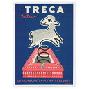 フランス　Raymond Savignac サヴィニャック　ポスター　Treca(羊毛マットレス)