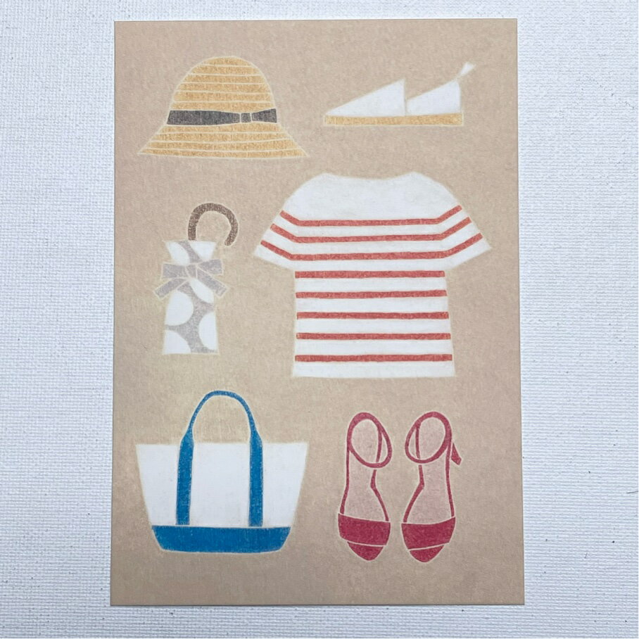 Eriko Ito　伊藤絵里子　ポストカード　サマーカード ファッション