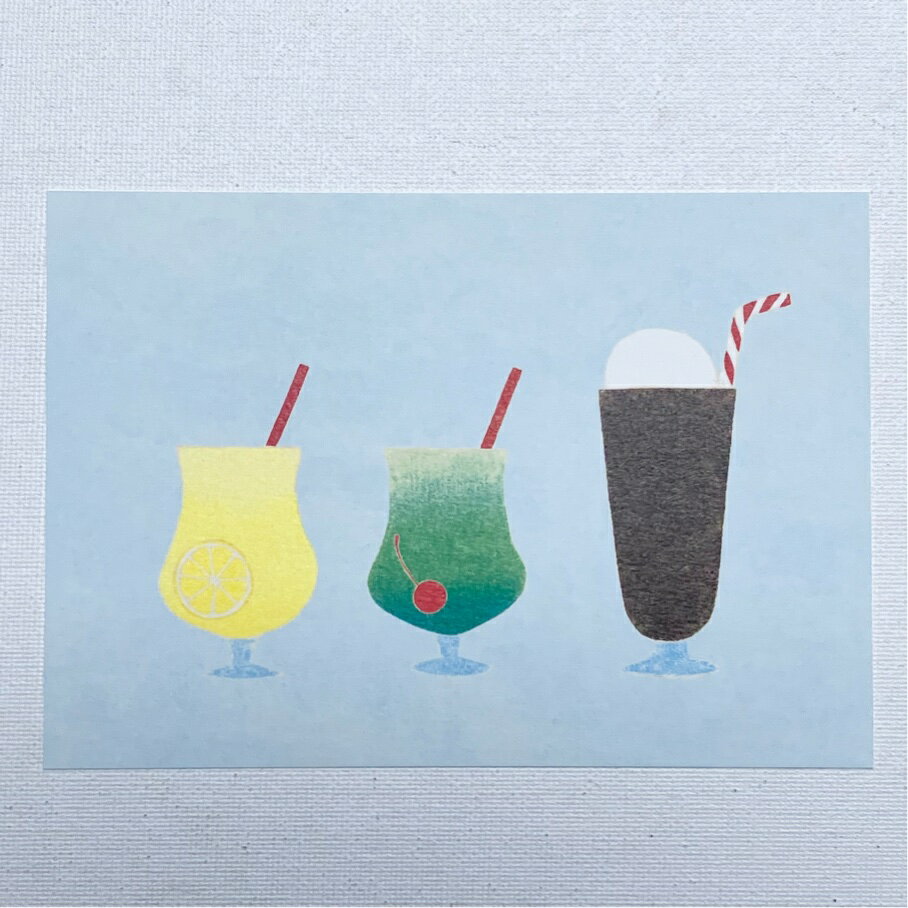 Eriko Ito　伊藤絵里子　ポストカード　サマーカード ソーダ