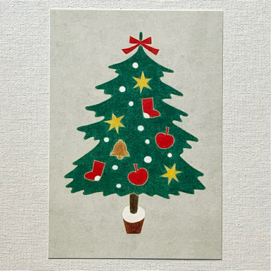 Eriko Ito　伊藤絵里子　ポストカード　クリスマス　ツリー