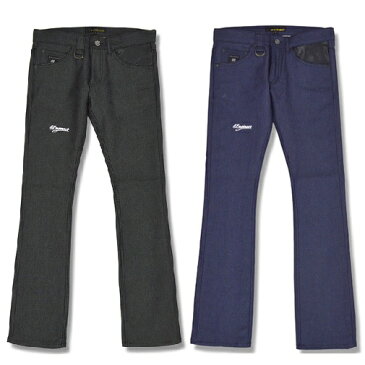 【50%OFF 半額SALE】SMACK ENGINEER / スマックエンジニア「LEATHER PILE DENIM SC」ストレッチデニムパンツ ジーパン ジーンズ 黒 ブラック インディゴブルー レザー 本革 スカル ドクロ スペード メンズ レディース ROCK PUNK ギフトラッピング無料 ステージ衣装 Rogia