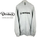 DEVILOCK デビロック「VECTOR LOGO HOODIE」オーバーサイズフーディー ビッグプルオーバーパーカー 裏パイルスウェット ミニ裏毛 長袖 グレー バックプリント 2L 3L 4L 大きいサイズ メンズレディース ハ ードコア パンクロック PUNKROCK バンド フェス ステージ衣装 Rogia