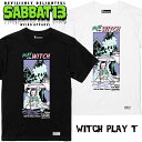 SABBAT13 / サバトサーティーン / サバト13「WITCH PLAY T」Tシャツ 半袖 黒 白 ブラック ホワイト アメコミ スカル ドクロ メンズ レディース ロゴ ロック パンク バンド ROCK PUNK フェス ギフト ラッピング無料 ステージ衣装 Rogia