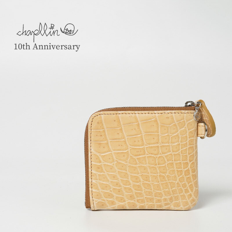 chapllin チャップリン L型ウォレットヌメ革 "CROCODILE LEATHER WALLET "CPMW-L-CR-NUME