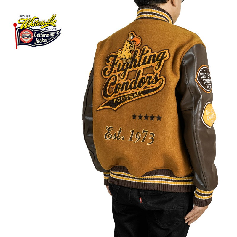 Whitesville ホワイツビルアワードジャケット30oz. WOOL MELTON AWARD JACKET “FIGHTING CONDORS” (GOLD) WV15603-156