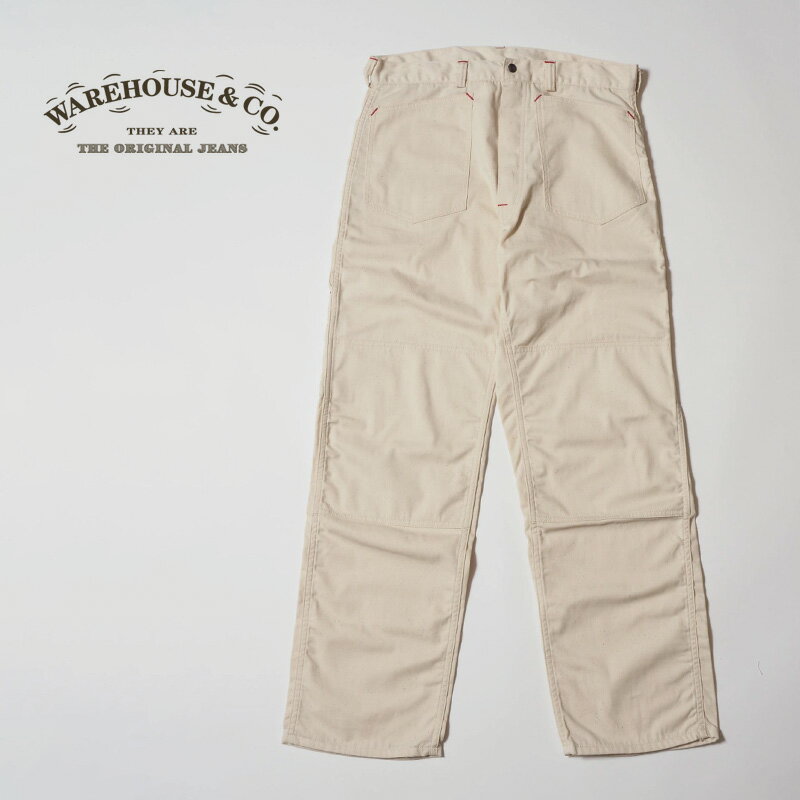 【予約商品】WAREHOUSE ウエアハウス パンツLot 1226“ DOUBLE KNEE WHITE TWILL CARPENTER PANTS”1226-DOUBLE(23SS)