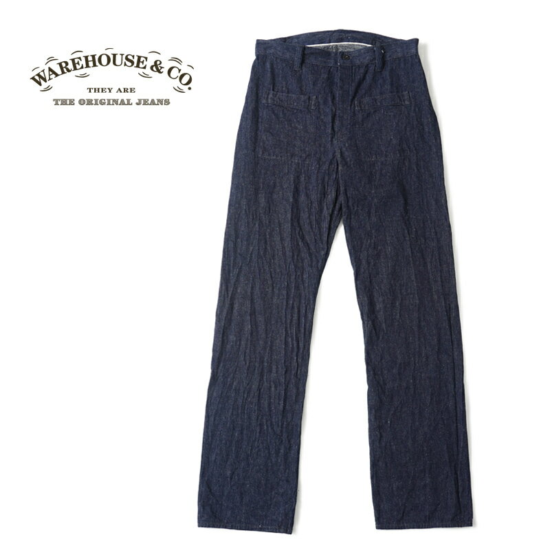 【ワンウォッシュ】WAREHOUSE ウエアハウス パンツ Lot 1237 “1900’S INDIGO BLUE and WHITE CHECK WAIST OVERALL"1237-OW(25SS)