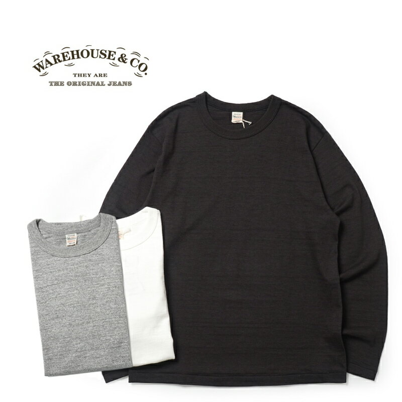 WAREHOUSE ウエアハウス長袖 TシャツLot 5906 "長袖クルーネックT 無地"5906(25AW)