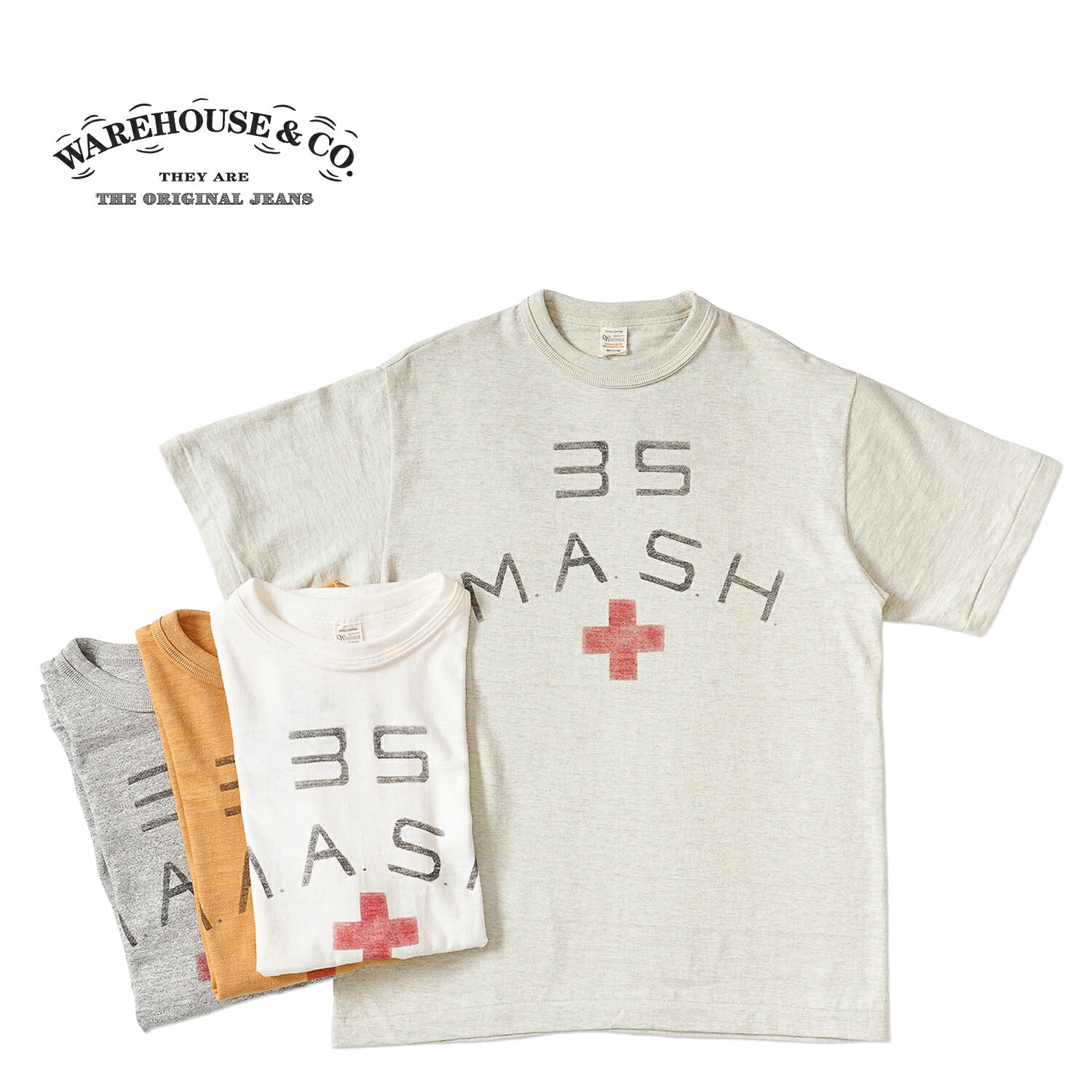 WAREHOUSE ウエアハウス 半袖 TシャツLot 4601 "M.A.S.H."4601-M.A.S.H.(26MS)