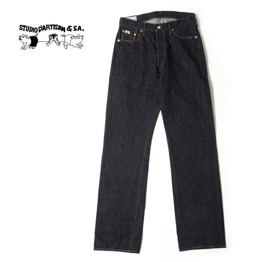 STUDIO D'ARTISAN ステュディオ・ダルチザン デニム パンツ"15ozシンチバック付きルーズストレート"SD102-CB STUDIO D'ARTISAN ステュディオ・ダルチザン デニム パンツ"15ozシンチバック付きルーズストレート"SD102-CB