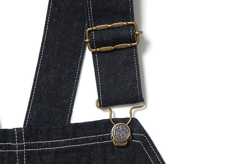 HEADLIGHT ヘッドライトオーバーオール "11oz. BLUE DENIM LOW BACK OVERALLS"HD42554