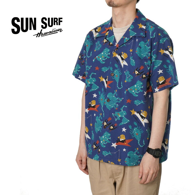 SUNSURF󥵡ȾµϥCOTTONSEERSUCKEROPENSHIRTZODIACSIGNbyʿwithMOOKIESS39332