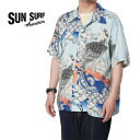 SUN SURF サンサーフ 半袖 アロハシャツ 日本の意匠SUN SURF×葛飾北斎SPECIAL EDITION"桜花に鷹図" SS39327