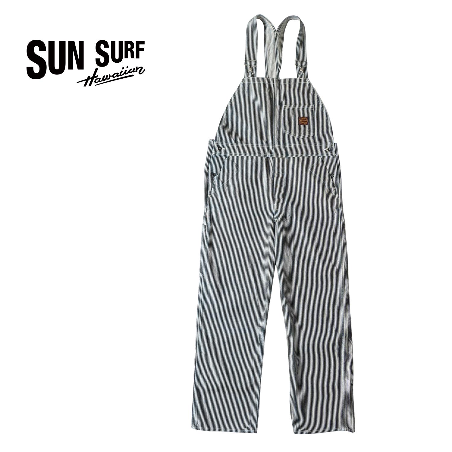 SUN SURF サンサーフオーバーオールSAILOR MOKU PRODUCTS "12.5oz HICKORY STRIPE OVERALLS"SM42653（楽天・ろーぐす）