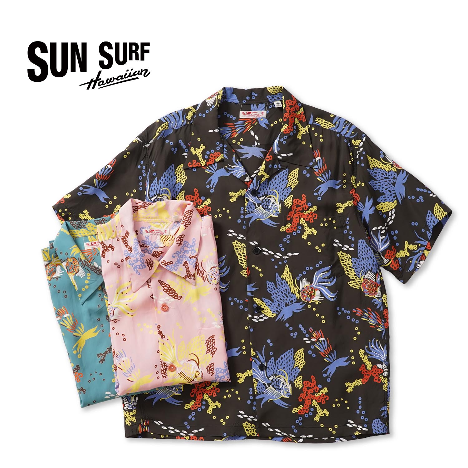 Rakuten - SUN SURF サンサーフ 半袖 アロハシャツ RAYON HAWAIIAN SHIRT “TROPICAL FISH”SS39626