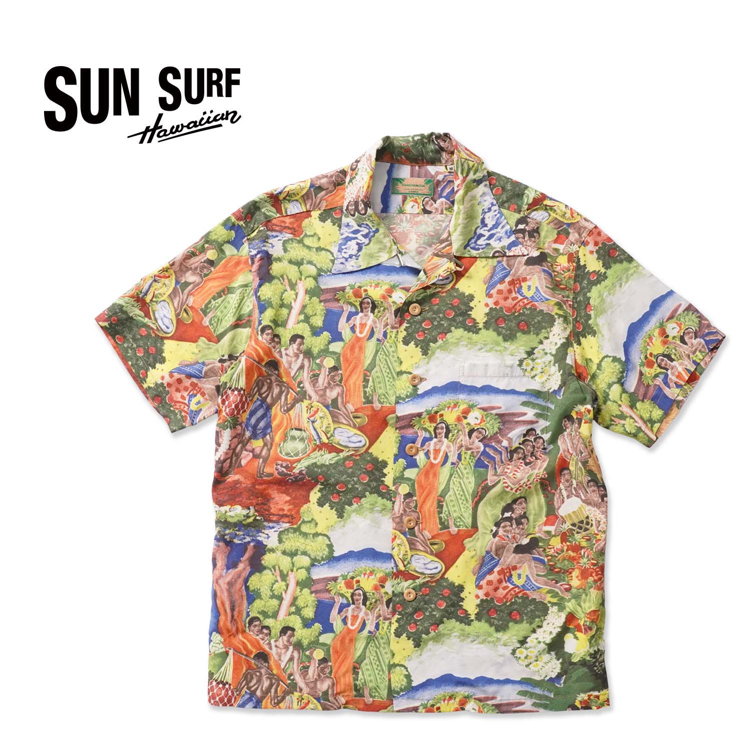 乐天商城 - SUN SURF サンサーフ 半袖 アロハシャツ SUN SURF SPECIAL EDITION “ORIGINAL MATSON MENU DESIGN by EUGENE SAVAGE” (SHORT SLEEVE)SS39678