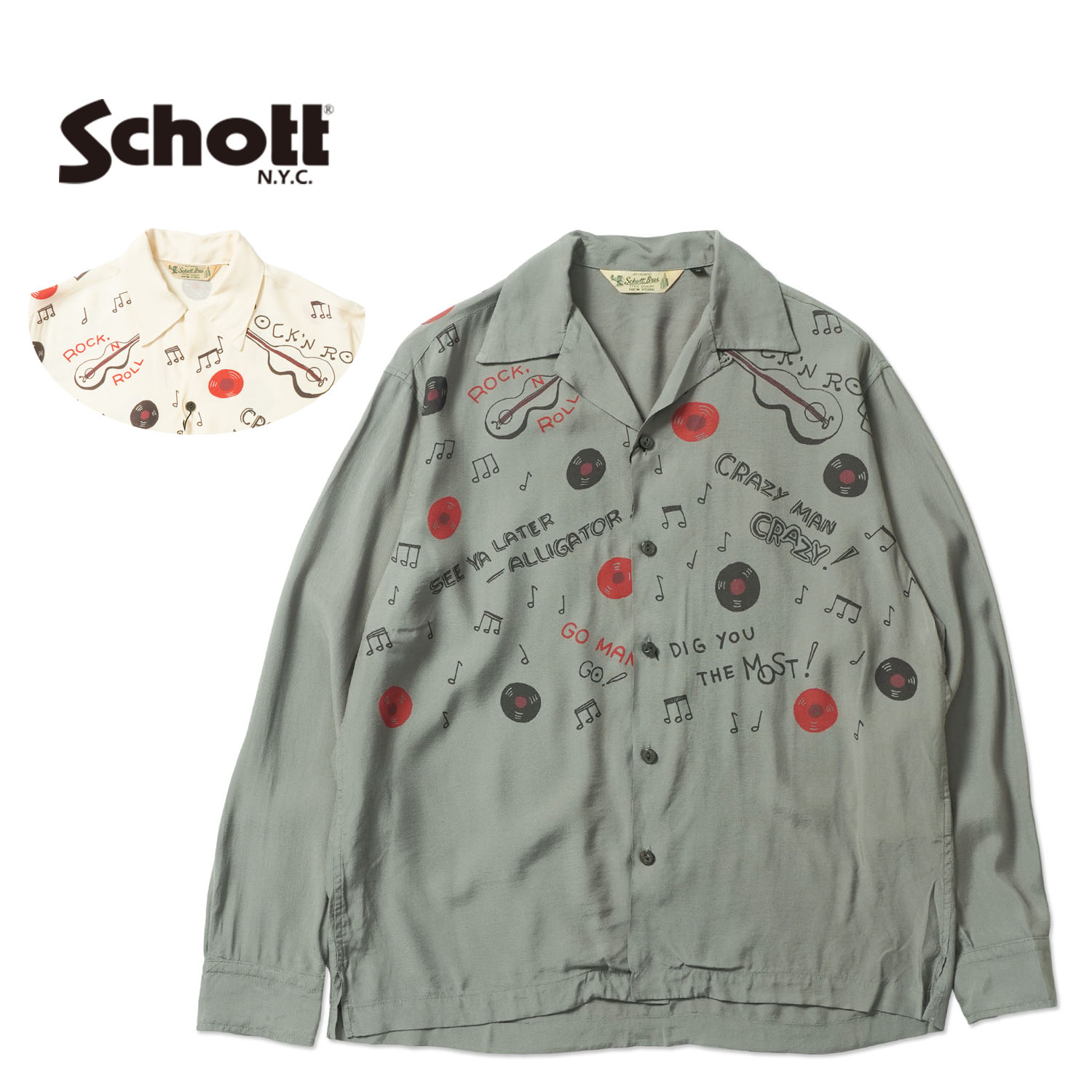 Rakuten - Schott ショット 長袖シャツ