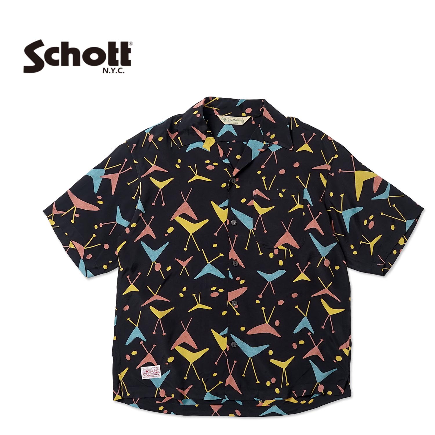 Rakuten - Schott ショット 半袖 アロハシャツSchott×Pineapple Juice“ATOMIC RAYON SHIRT”782-6123013